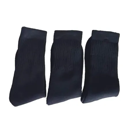 3 paires chaussettes mi hautes noires 39/42 et 43/46