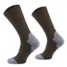 Chaussettes kaki/gris 69% polyester 21% polypropylène