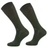 Chaussettes mérino kaki 40% laine 40% acrylique 15% polyamide