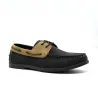 Chaussures bateau confort synthétique noir et beige 40 à 46