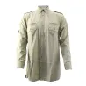 Chemise Authentic multipoches boutons coton beige S à 3XL