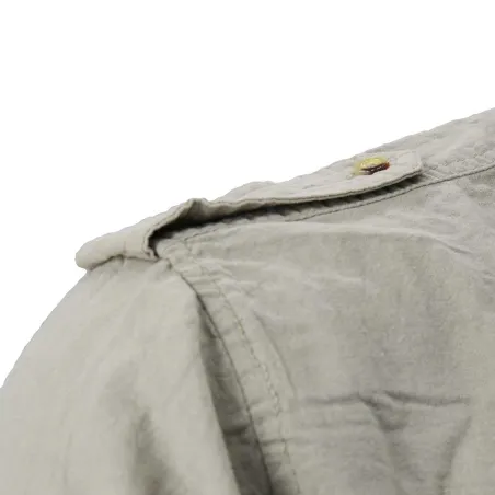 Chemise Authentic multipoches boutons coton beige S à 3XL