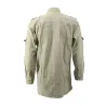 Chemise Authentic multipoches boutons coton beige S à 3XL
