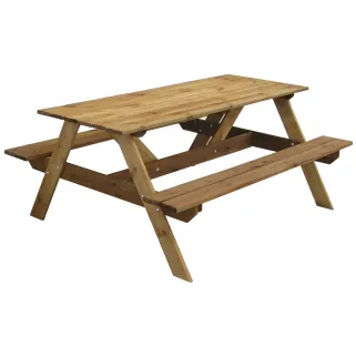 Table pique-nique en bois traité autoclave 160 cm