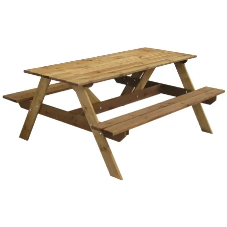 Table pique-nique en bois traité autoclave 160 cm