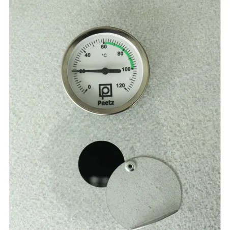 Fumoir Peetz viande et poisson 120 cm acier inoxydable Porte coulissante avec poignée