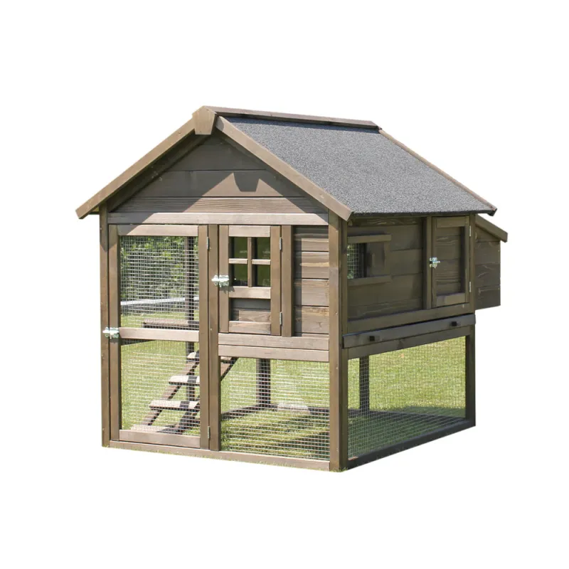 Poulailler bois surélevé avec enclos Résidence 4 poules