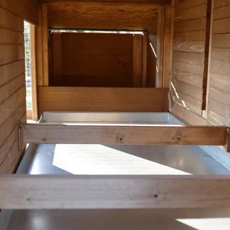 Poulailler bois surélevé avec enclos Résidence 4 poules