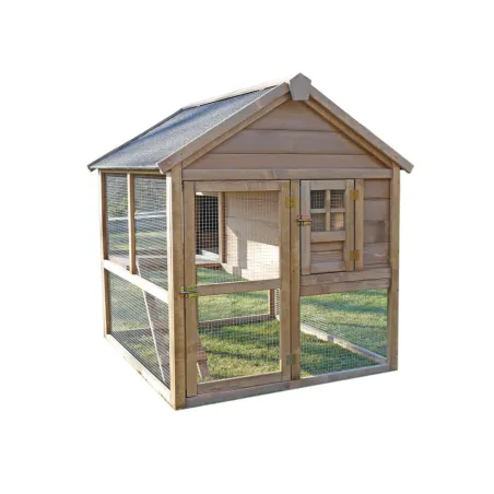 Poulailler bois surélevé avec enclos Résidence 4 poules