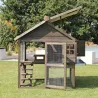 Poulailler bois surélevé avec enclos Résidence 4 poules