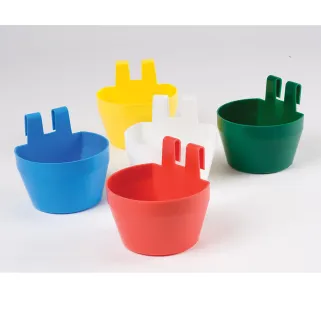 Mangeoire de cage plastique cup 190 ml lot de 10