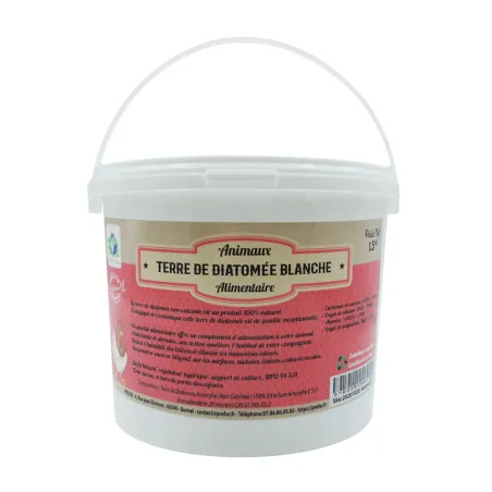 Terre de diatomée blanche qualité alimentaire 1.5 kg