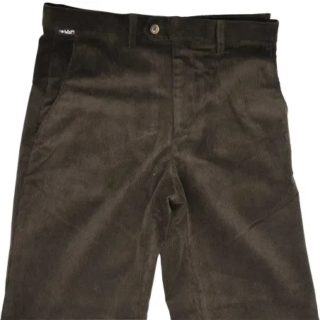 Pantalon marron Calvados côtelé extensible T38 À 60