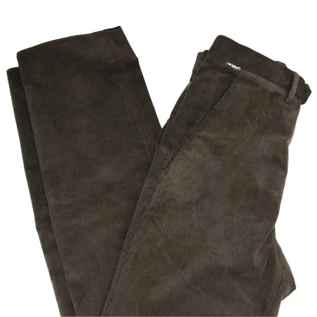 Pantalon marron Calvados côtelé extensible T38 À 60