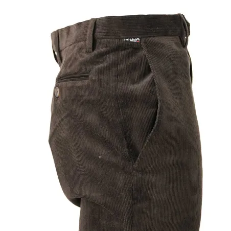 Pantalon marron Calvados côtelé extensible T38 À 60
