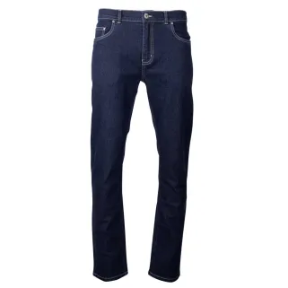 Jeans Coupe Droite Bleu Foncé Denim Extensible de 40 à 54