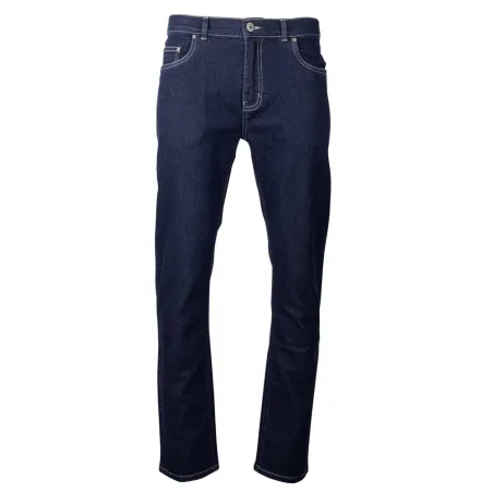 Jeans Coupe Droite Bleu Foncé Denim Extensible de 40 à 54