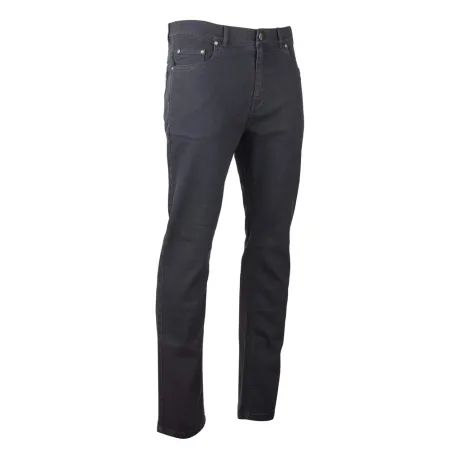 Jean coupe droite noir extensible – confort et robustesse