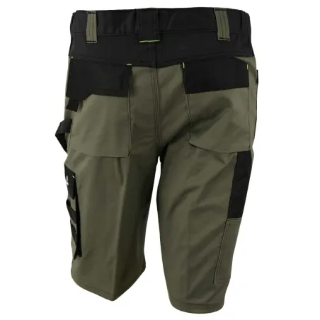 Bermuda de travail homme ULYSSE coton polyester kaki gris 38 à 50