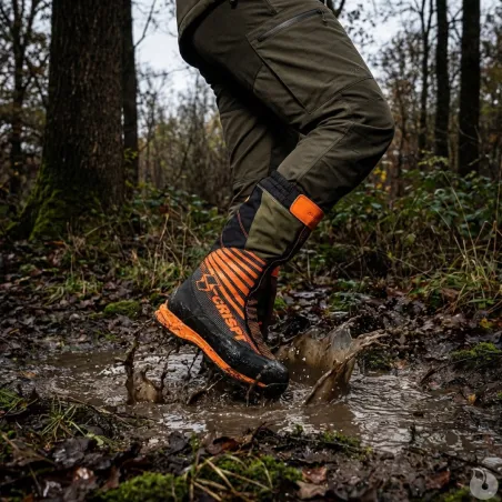 Chaussures-guêtres de chasse CRISPI Highland Pro GTX BOA couleur orange 40 à 47