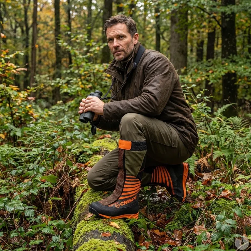 Chaussures-guêtres de chasse CRISPI Highland Pro GTX BOA couleur orange 40 à 47