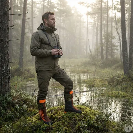 Chaussures-guêtres de chasse CRISPI Highland Pro GTX BOA couleur orange 40 à 47