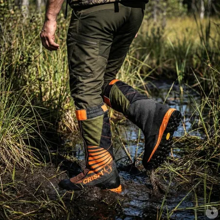 Chaussures-guêtres de chasse CRISPI Highland Pro GTX BOA couleur orange 40 à 47
