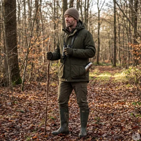 Veste STAGUNT Northgame capuche amovible gilet fluo