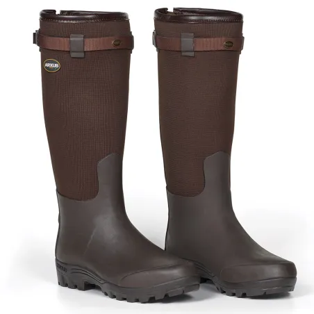 Bottes Primo Country Zip textile rip-stop Marron Foncé 40 à 46