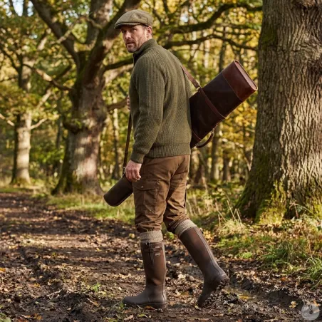 Bottes Primo Country Zip textile rip-stop Marron Foncé 40 à 46