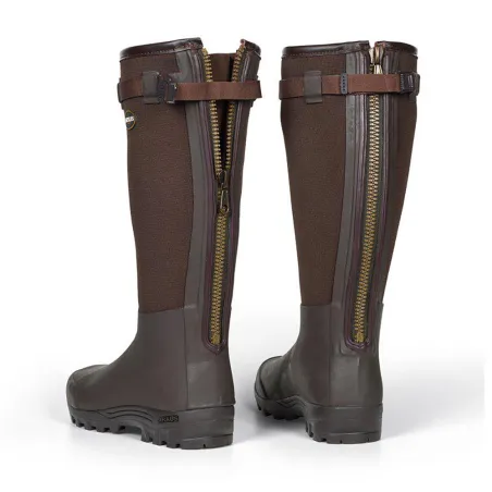 Bottes Primo Country Zip textile rip-stop Marron Foncé 40 à 46