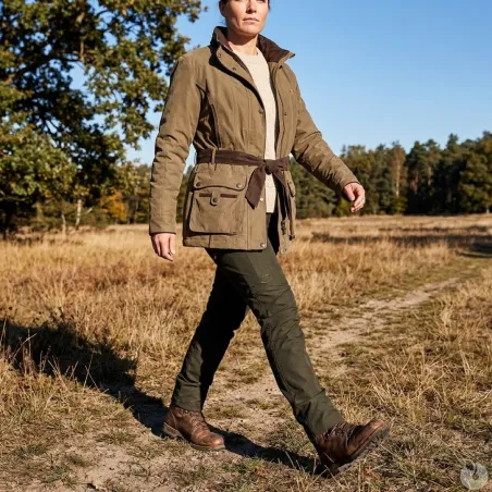 Veste chasse Cevrus femme 2 poches imperméable polyester XS à 2XL