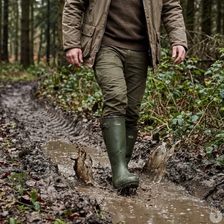 Bottes Pioneer Nord Hunting Green isolation caoutchouc 40 à 46