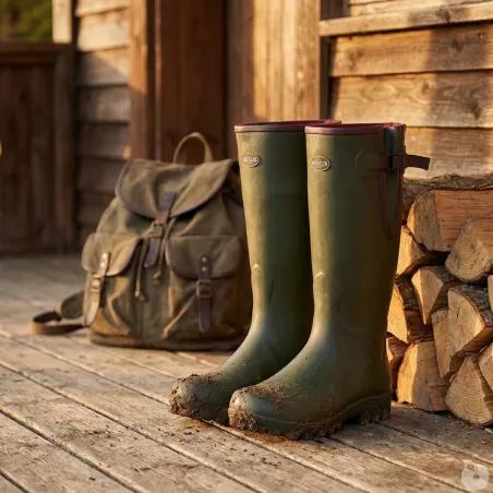 Bottes Pioneer Nord Hunting Green isolation caoutchouc 40 à 46