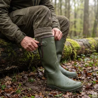 Bottes Pioneer Nord Hunting Green isolation caoutchouc 40 à 46