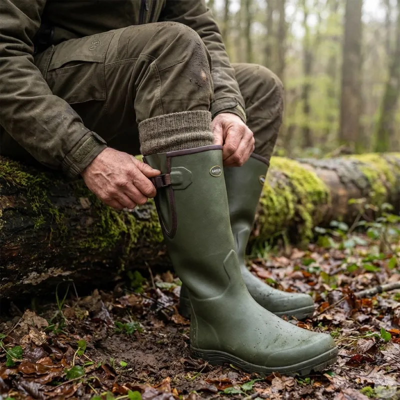 Bottes Pioneer Nord Hunting Green isolation caoutchouc 40 à 46