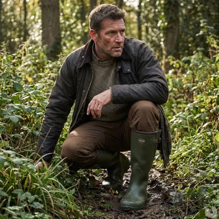 Bottes Pioneer Nord Hunting Green isolation caoutchouc 40 à 46