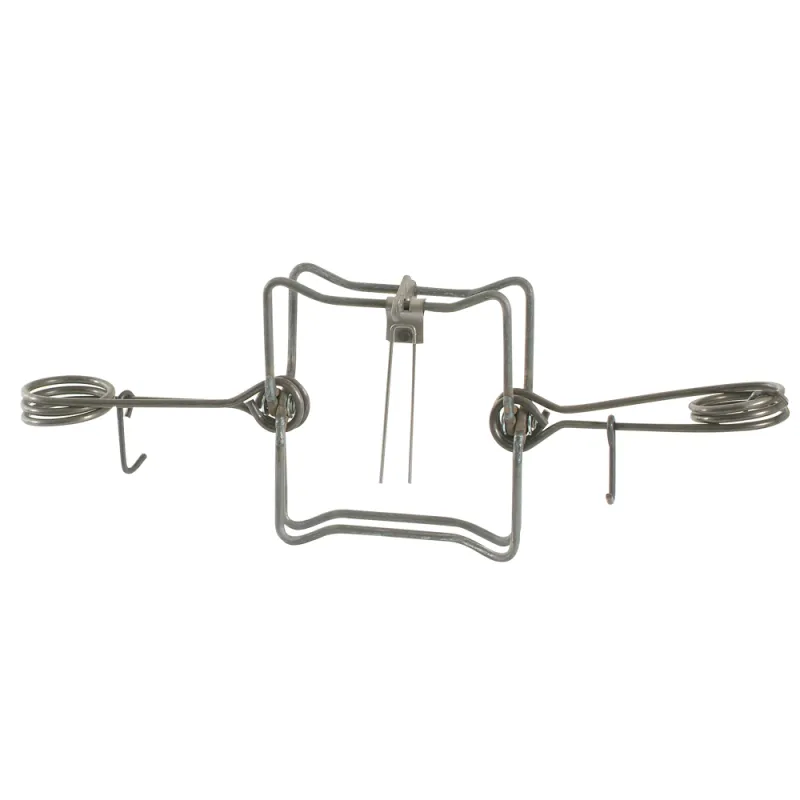 Piège en X double ressort acier zingué noir 25x25