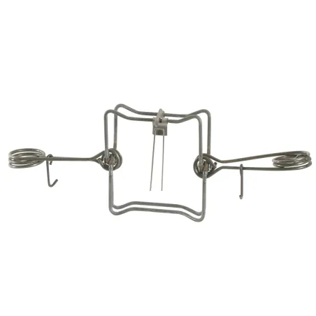 Piège en X double ressort acier zingué noir 13x13