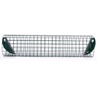 Piège tube à lapins et furets metal Ø 15 cm x longueur 60 cm