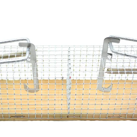 Piège à souris cage 2 entrées dimensions 12 X 5 X 5 cm