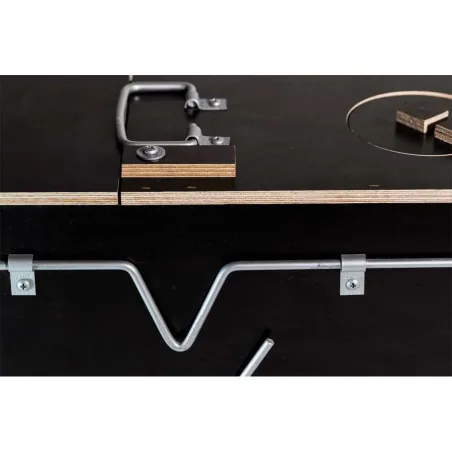 Piège boite à fauve bois 2 entrées ouverture 135x19x24