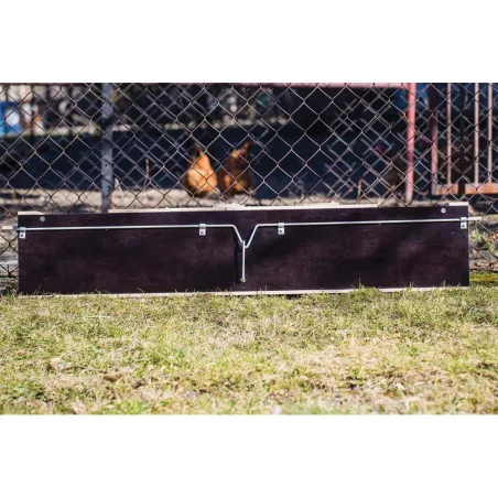 Piège boite à fauve bois 2 entrées ouverture 119x19x24