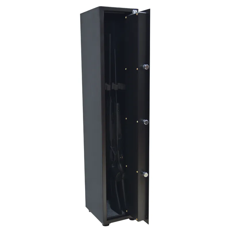Armoire forte 5 verrous 4 armes 31kg 127x25x28,5cm sécurité armes
