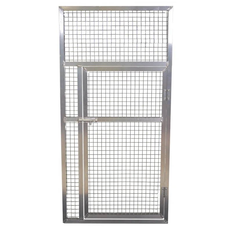 Panneau de volière aluminium avec porte 102x200 cm | Résistant