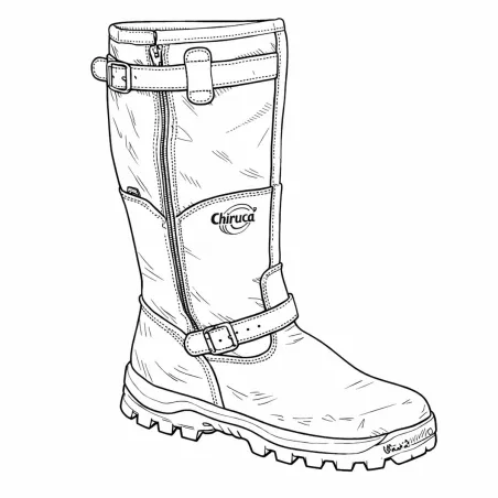 Bottes chasse Iceland Gore-Tex cuir marron fourrées étanches