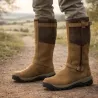 Bottes chasse Iceland Gore-Tex cuir marron fourrées étanches