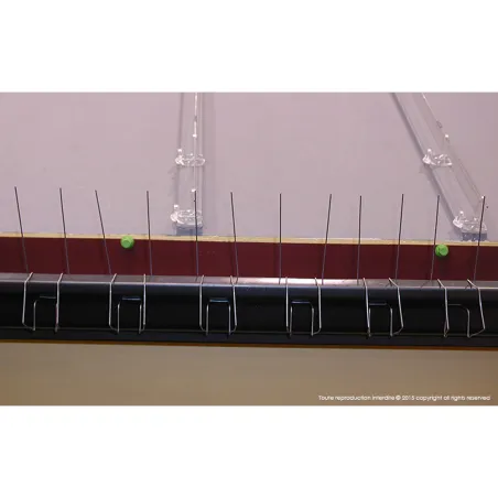 Pics anti-pigeon spécial gouttières acier galvanisé lot de 12