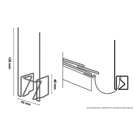 Pics anti-pigeon spécial gouttières acier galvanisé lot de 12