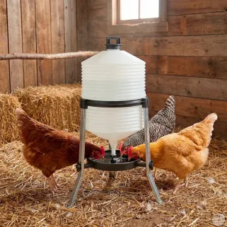 Abreuvoir volaille plastique sur pieds 30 L River Systems